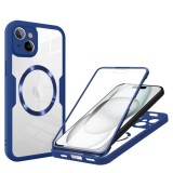 Husa pentru iPhone 16 + Folie - Techsuit ColorVerse 360 MagSafe Series - Blue