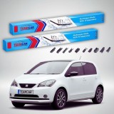 Cumpara ieftin Ștergătoare Seat Mii Electric 2020-prezent | Set Față Flat &ndash; TeamCar&reg;