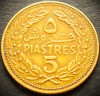 Moneda exotica 5 PIASTRES - LIBAN, anul 1970 * cod 5019 A, Asia