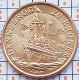 1144 Danemarca 20 kroner 2008 Margrethe II (4th portrait; Dannebrog) km 928, Europa