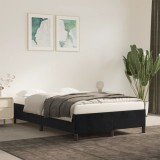 VidaXL Cadru de pat fără saltea Negru 120x190 cm catifea