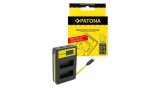 &Icirc;ncărcător USB Dual LCD Inteligent PATONA pentru Canon LP-E10 EOS EOS1100D EOS-1100D Rebel T3 Kiss X50