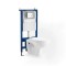 Set rezervor WC montat pe perete Roya 82CHR