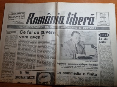 romania libera 14 octombrie 1992- ceausescu regretat foto