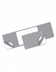 Folie protectie palm rest si trackpad aspect aluminiu pentru New MacBook Air 13.3 Retina (A1932), space grey foto