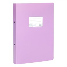 Biblioraft Office A4, 2 Inele, Lila, 23.5x31cm, Copertă Plastic, Margine cu Etichetă, 40+ File