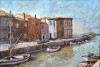 George CATARGI (1893-1962)-Canal veneţian, pictură &icirc;n ulei, Peisaje, Impresionism