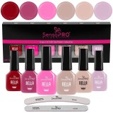 Cumpara ieftin Set 6 Oje Semipermanente SensoPRO Milano, BELLA Radiance