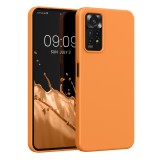 Husa Kwmobile pentru Xiaomi Redmi Note 11 Pro/Redmi Note 11 Pro 5G, Silicon, Portocaliu, 57373.150, Carcasa