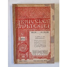 ARHIVELE OLTENIEI ANUL XIX , NR. 107 - 112 , IAN - DEC. , 1940 , COPERTA SPATE REFACUTA