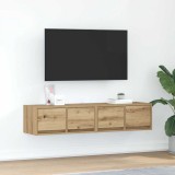vidaXL Dulapuri TV 2 buc Stejar Artisan 60x31x25,5 cm Lemn prelucrat