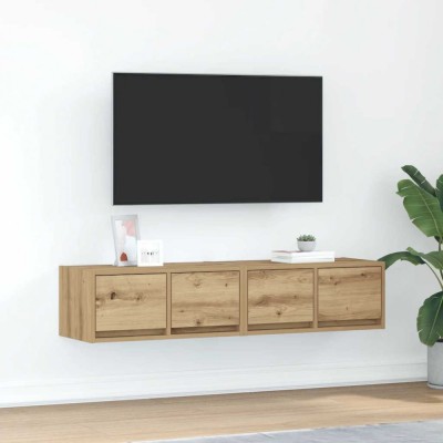 vidaXL Dulapuri TV 2 buc Stejar Artisan 60x31x25,5 cm Lemn prelucrat foto