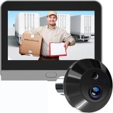 Vizor Electronic Wi-Fi, PD10B, Monitor 4.3 Inch LCD, Full HD, Unghi Larg 140&deg;, Vedere nocturna, Detectare Miscare, Slot Card SD, Aplicatie pe Telefon