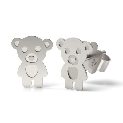 Cercei din argint model Teddy Bear foto