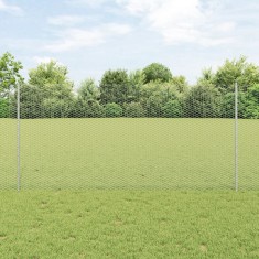 vidaXL Set Gard de Grădină Set de 2 Oțel galvanizat 25 x 1.2 m