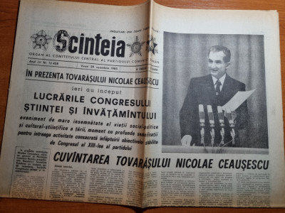 scanteia 29 noiembrie 1985-cuvantarea lui ceausescu foto