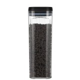 Cutie de Depozitare Alimente, Flippy, tip Container, 3.7L, Recipiente pentru Cereale in Bucatarie, Transparente cu Capac Negru