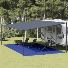 vidaXL Covor pentru cort, albastru, 400x700 cm, HDPE foto