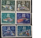 PC286 - DDR 1976 Fauna marina/ Pesti, serie MNH, 6v