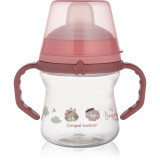 Canpol babies Bonjour Paris FirstCup ceasca cu m&acirc;nere Pink 6m+ 150 ml