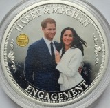 Medalion/Token 2017 Marea Britanie, Harry &amp; Meghan, Royal Wedding, unc, capsula,