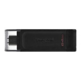 Flash Drive 64Gb Dt70 Usb 3.2 Tip C Kingston, Oem