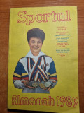 Almanah Sportul 1989 - Carte Hobby, Stare Buna, 208 Pagini