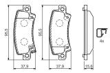 BOSCH 0 986 424 790 set placute frana,frana disc