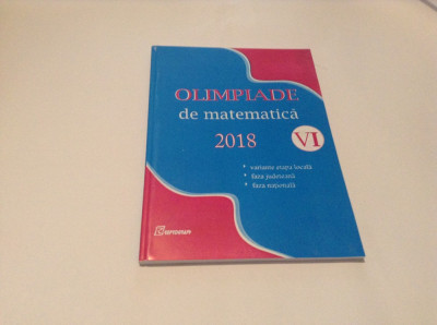 OLIMPIADE DE MATEMATICA CLASA A VI-A 2018 --RF10/3 foto