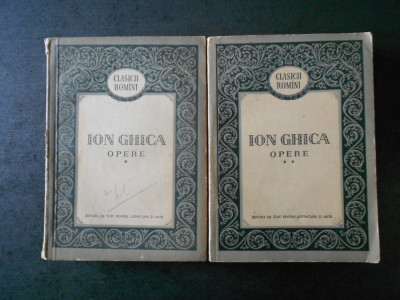 Ion Ghica - Opere 2 volume (contine sublinieri) foto