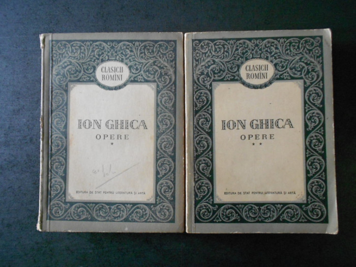 Ion Ghica - Opere 2 volume (contine sublinieri)