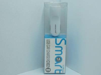 Incarcator auto universal alb microusb Maxcell de 1A (1000mAh) foto