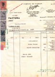 ARTHUR DRECHSEL &quot;ADESGO&quot; FABRICA DE CIORAPI FACTURA CU TIMBRE FISCALE PERFORATE 1943, Istorie, Stampilat