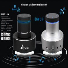 Boxa portabila Adin Vibro-Speaker cu Super Bass,26W, Bluetooth, Hands Free -Gri foto