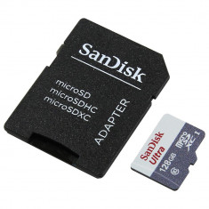 Micro Secure Digital Card SanDisk, 128GB, Clasa 10, Reading speed: foto