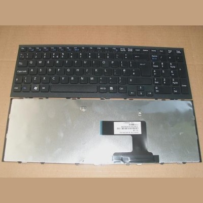 Tastatura laptop noua SONY VPC-EL Black Frame Black UK foto