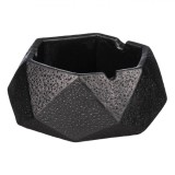 Scrumieră Ceramică, Hexagonală, Suprafață Antialunecare, Negru, 10.5x10.5x5cm, Oem