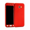 Husa Full Cover 360&deg; (fata + spate + folie sticla) pentru Samsung Galaxy A5 (2017), Rosu
