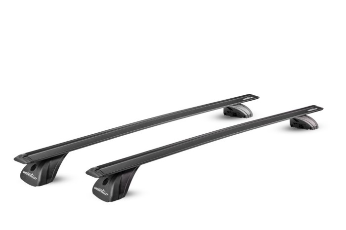 Bare transversale Green Valley Original Vento Premium Black Aluminiu pentru FIAT Idea MPV 2004-2012, cu prindere in puncte fixe