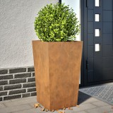 VidaXL Jardiniere de grădină 2 buc 45x45x75 cm Oțel pentru intemperii