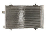 Condensator climatizare Peugeot 407, 2004-2011, Citroen C5 (RD/TD), 2008-, motor 1.6 HDI, 80 kw diesel, full aluminiu brazat, 570(525)x375x16 mm, cu