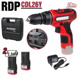 Bormasina cu acumulator Li-ion 12V 2x1.5Ah 28Nm RD-CDL26 HardWork ToolsRange