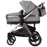 Carucior multifunctional 2in1 geanta roti EVA maner reversibil parasolar Splendor SPX2GRI JGR