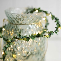Decora?iune LED de Craciun ? ghirlanda ? 10 LED-uri ? 2 x AA ? 1 m foto