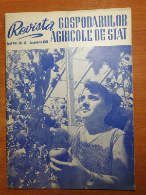revista gospodariilor agricole de stat decembrie 1961-regiunea iasi,GAS afumati foto