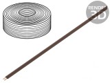 Cablu Electric LiYz 2x0,08mm2 5m Maro 60V