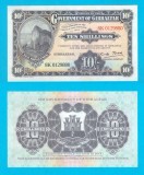 Gibraltar (p#41) 10 Shillings 2018 UNC &#039;Turism&#039; serie: 8K 0129880 Comemorativă