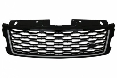 Grila Centrala compatibila cu Range Rover Vogue L405 (2013-2017) Autobiography Design conversie la 2018 Look Negru Crom Performance AutoTuning foto