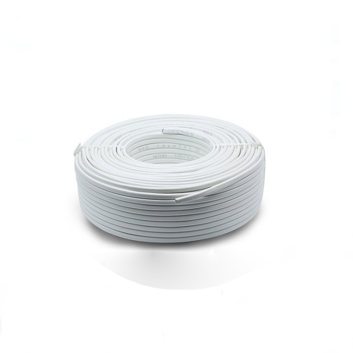 Cablu Electric Plat Alb 2x1mm (MYYUP) 100m/rola