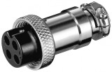 Conector cu surub XLR 4 pini mama, Goobay G11230